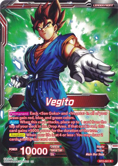 Vegito // Fusion Warrior Super Saiyan Vegito (Collector's Selection Vol. 1) (BT2-001) [Promotion Cards] | Odin's Place