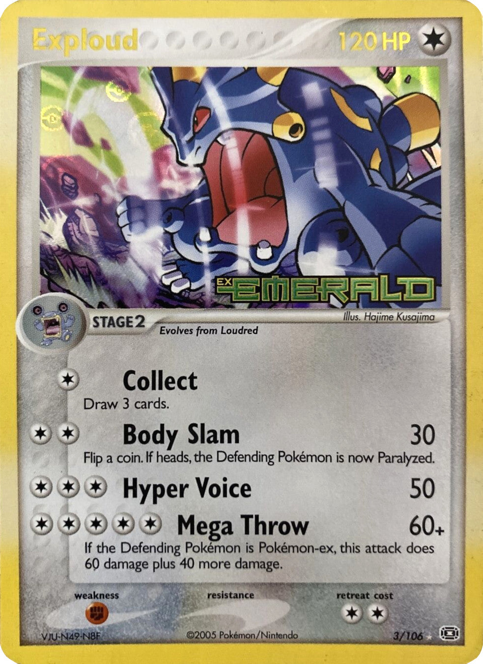 Exploud (3/106) (Stamped) [EX: Emerald] | Odin's Place