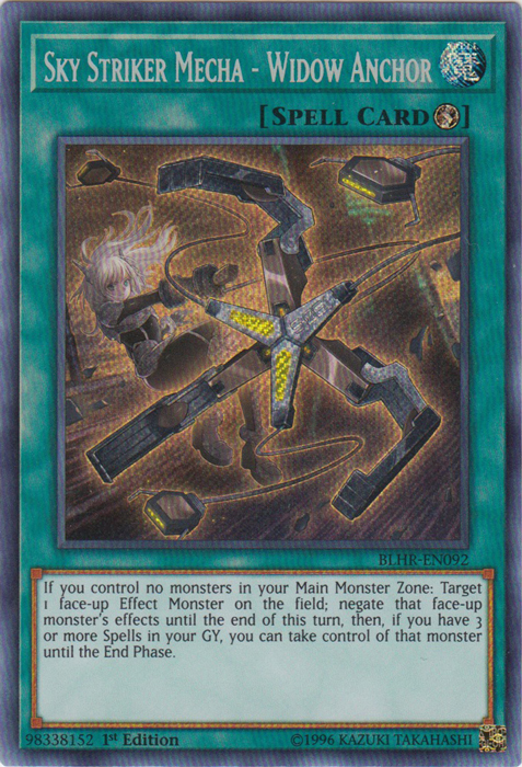 Sky Striker Mecha - Widow Anchor [BLHR-EN092] Secret Rare | Odin's Place