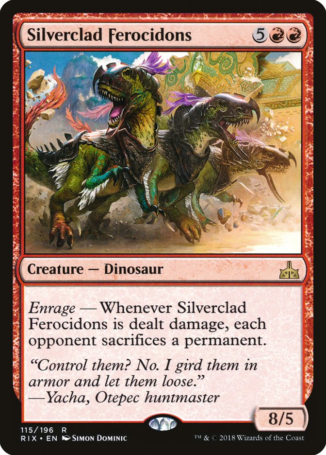 Silverclad Ferocidons (115) [Rivals of Ixalan] | Odin's Place