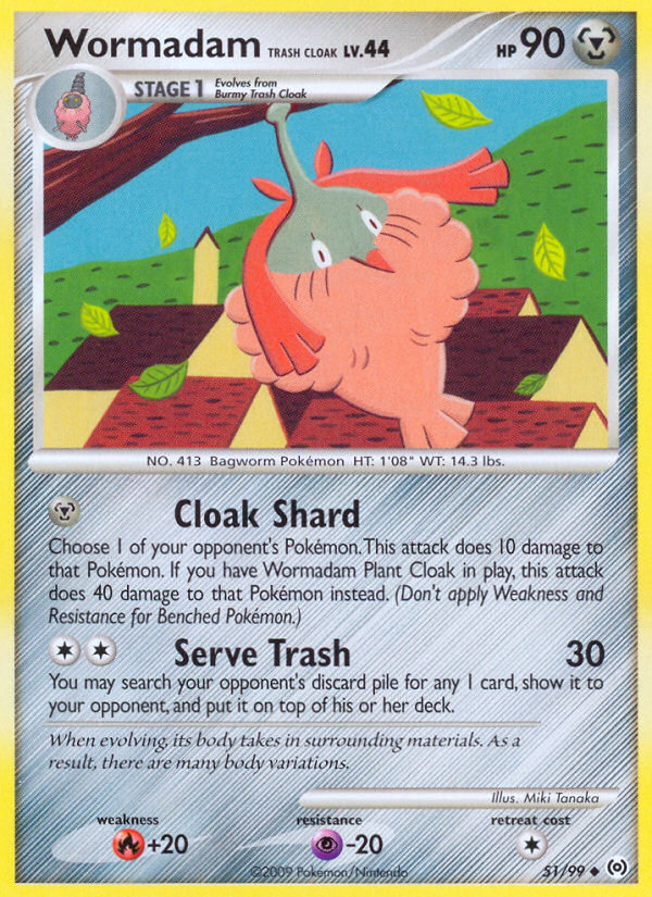 Wormadam Trash Cloak (51/99) [Platinum: Arceus] | Odin's Place