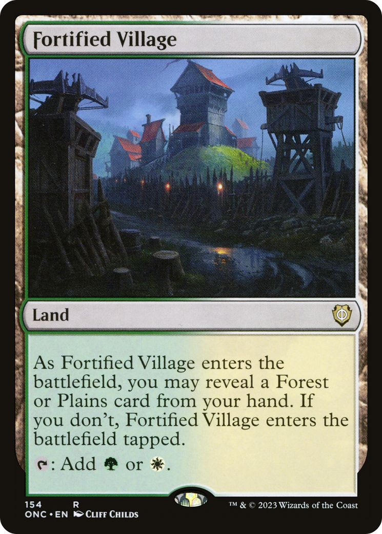 Fortified Village [Phyrexia: All Will Be One Commander] | Odin's Place