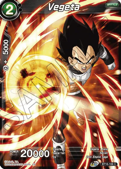 Vegeta (BT16-106) (BT16-106) [Realm of the Gods] | Odin's Place