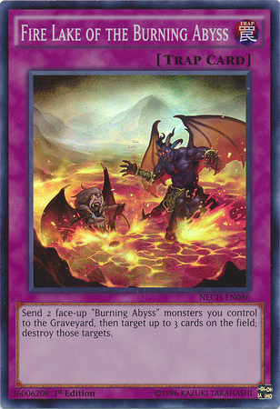 Fire Lake of the Burning Abyss [NECH-EN086] Super Rare | Odin's Place