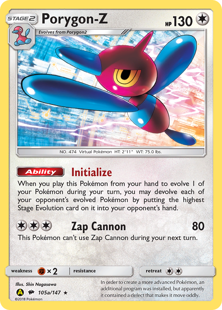 Porygon-Z (105a/147) (Alternate Art Promo) [Sun & Moon: Burning Shadows] | Odin's Place