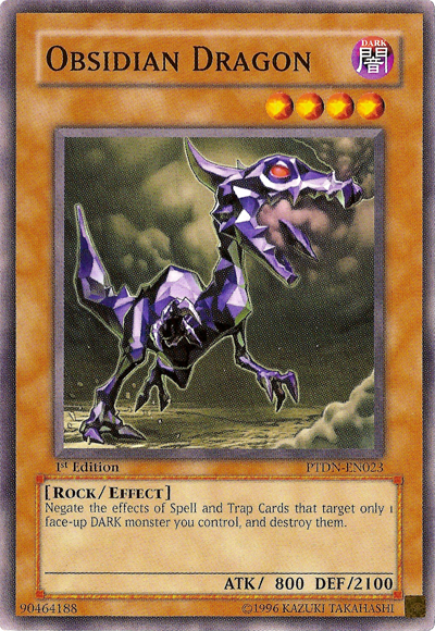 Obsidian Dragon [PTDN-EN023] Common | Odin's Place