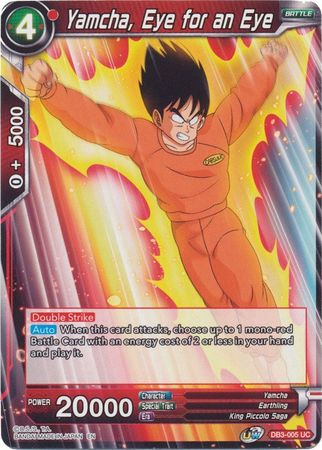 Yamcha, Eye for an Eye (DB3-005) [Giant Force] | Odin's Place