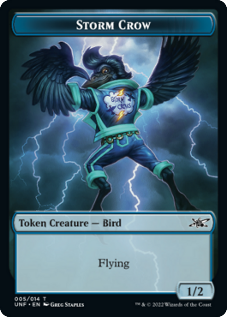 Zombie Employee // Storm Crow Double-Sided Token [Unfinity Tokens] | Odin's Place