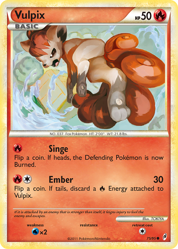 Vulpix (75/95) [HeartGold & SoulSilver: Call of Legends] | Odin's Place