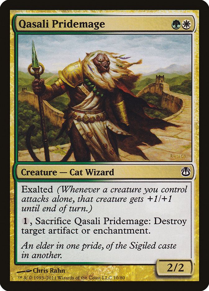 Qasali Pridemage (10) [Duel Decks: Ajani vs. Nicol Bolas] | Odin's Place