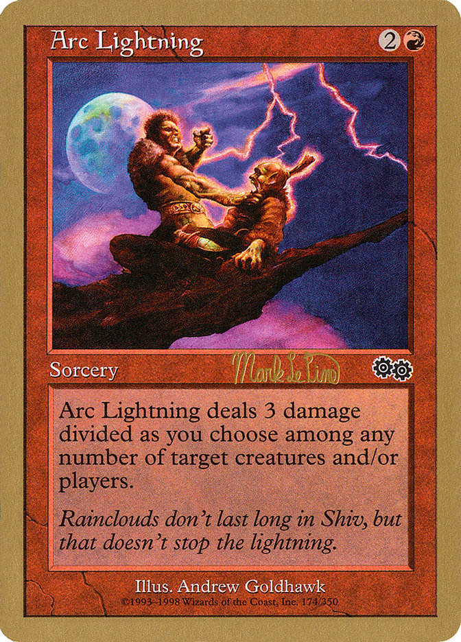 Arc Lightning (Mark Le Pine) [World Championship Decks 1999] | Odin's Place