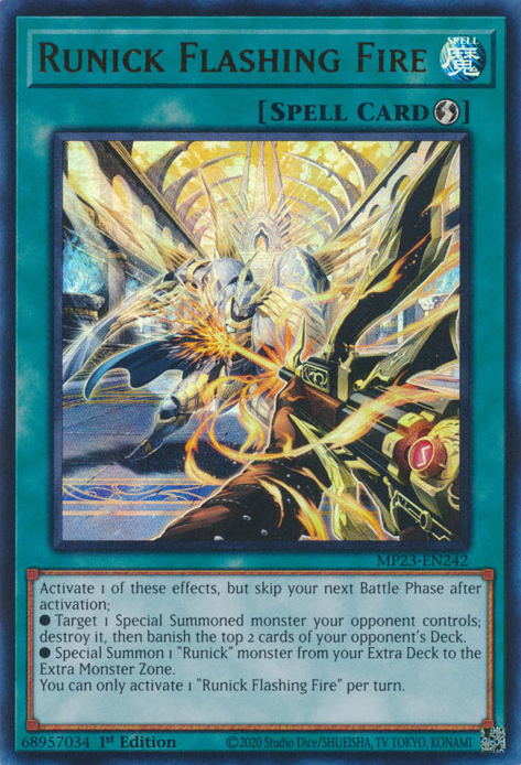 Runick Flashing Fire [MP23-EN242] Ultra Rare | Odin's Place