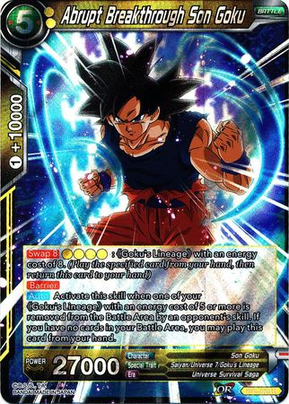 Abrupt Breakthrough Son Goku (BT4-076) [Colossal Warfare] | Odin's Place