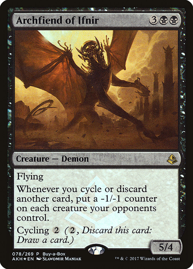 Archfiend of Ifnir (78) (Buy-A-Box) [Amonkhet Promos] | Odin's Place