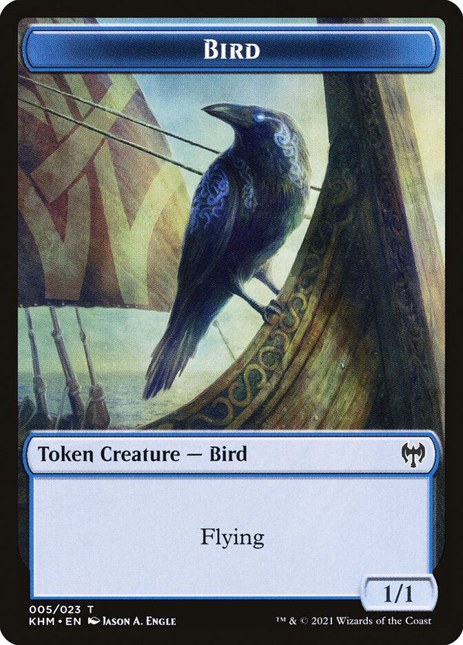 Dwarf Beserker // Bird Double-Sided Token [Kaldheim Tokens] | Odin's Place