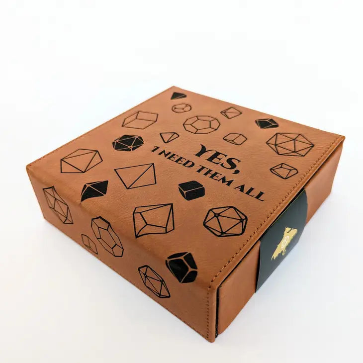 NTSD Gaming Vegan Leather Dice Box, Assorted Styles | Odin's Place