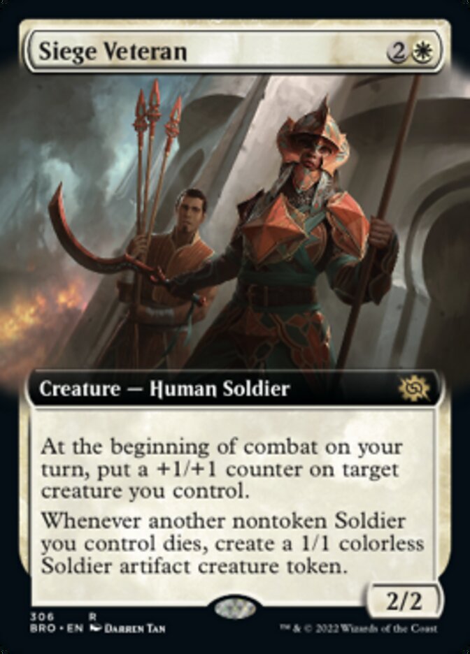Siege Veteran (Extended Art) [The Brothers' War] | Odin's Place