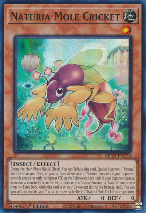 Naturia Mole Cricket [MP23-EN170] Super Rare | Odin's Place