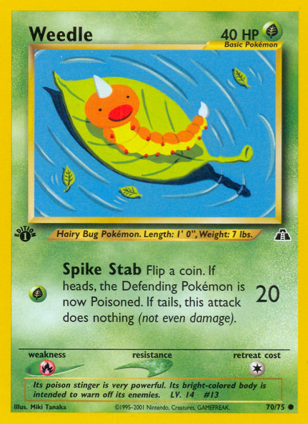 Weedle (70/75) [Neo Discovery 1st Edition] | Odin's Place