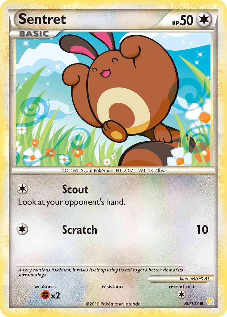 Sentret (80/123) [HeartGold & SoulSilver: Base Set] | Odin's Place