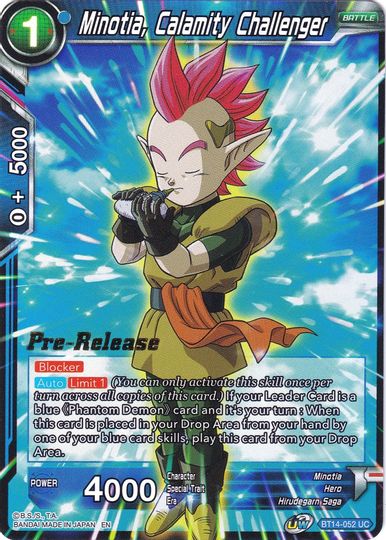 Minotia, Calamity Challenger (BT14-052) [Cross Spirits Prerelease Promos] | Odin's Place