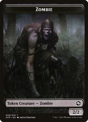 Wolf // Zombie Double-Sided Token [Dungeons & Dragons: Adventures in the Forgotten Realms Tokens] | Odin's Place