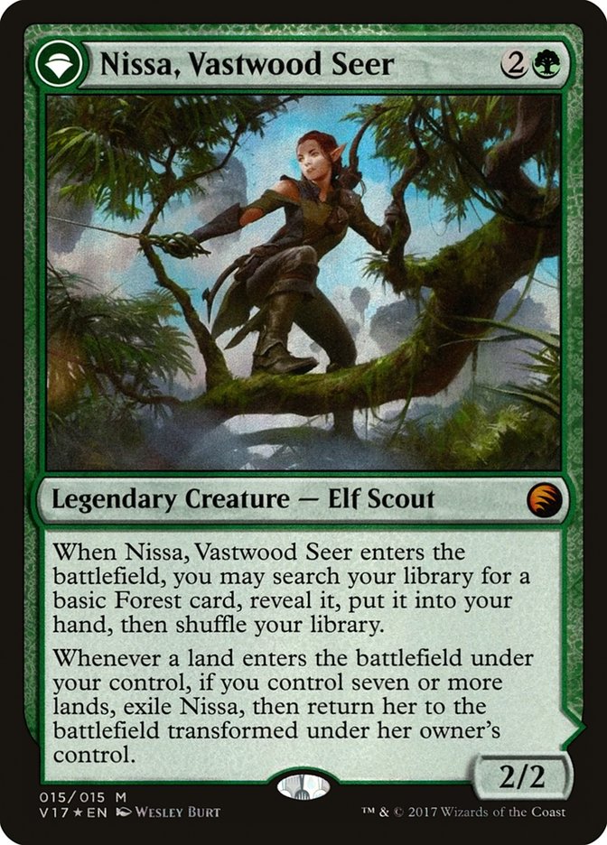 Nissa, Vastwood Seer // Nissa, Sage Animist [From the Vault: Transform] | Odin's Place