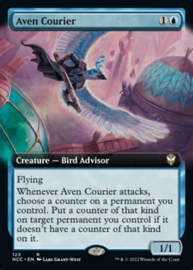 Aven Courier (Extended Art) [Streets of New Capenna Commander] | Odin's Place