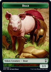 Boar // Spirit Double-Sided Token [Kaldheim Commander Tokens] | Odin's Place