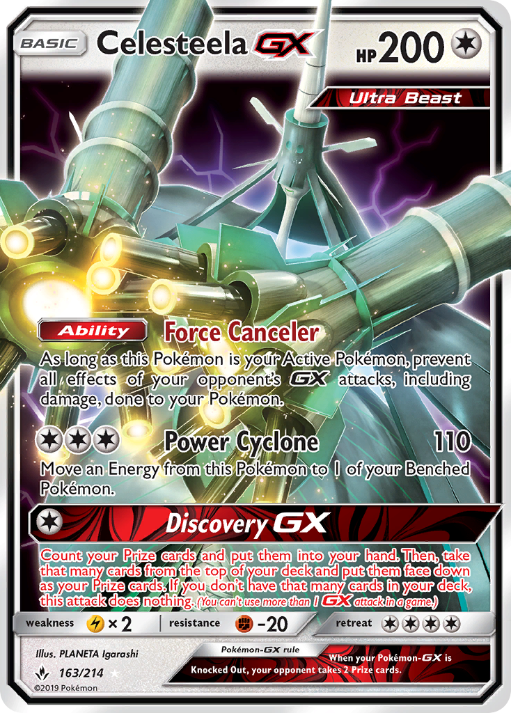 Celesteela GX (163/214) [Sun & Moon: Unbroken Bonds] | Odin's Place