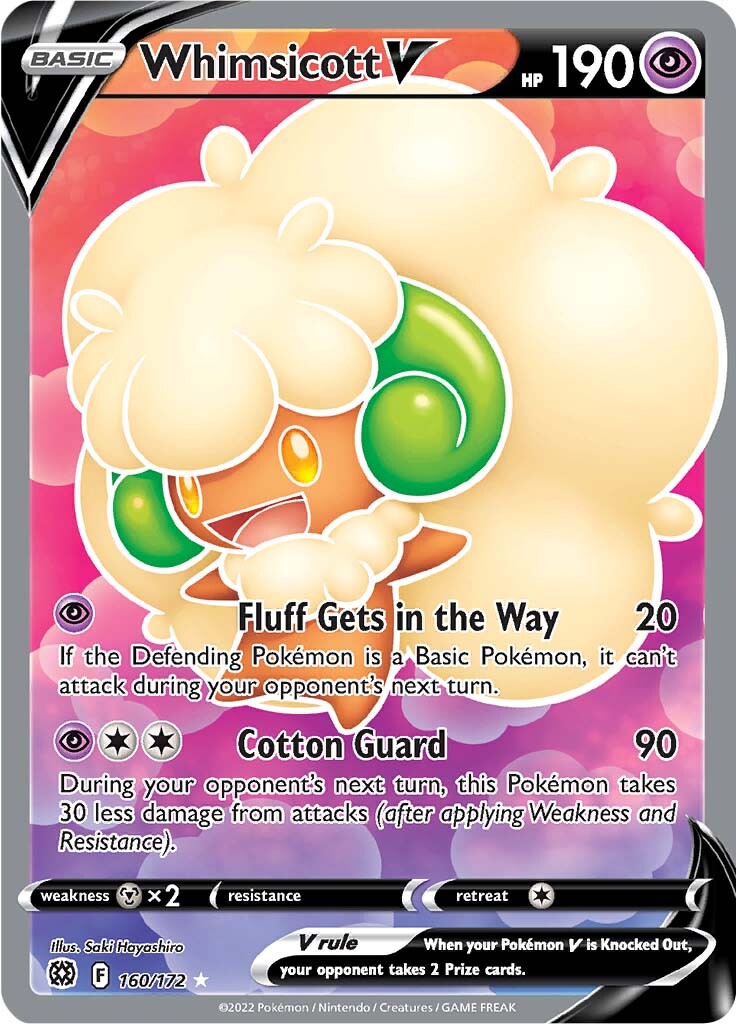 Whimsicott V (160/172) [Sword & Shield: Brilliant Stars] | Odin's Place
