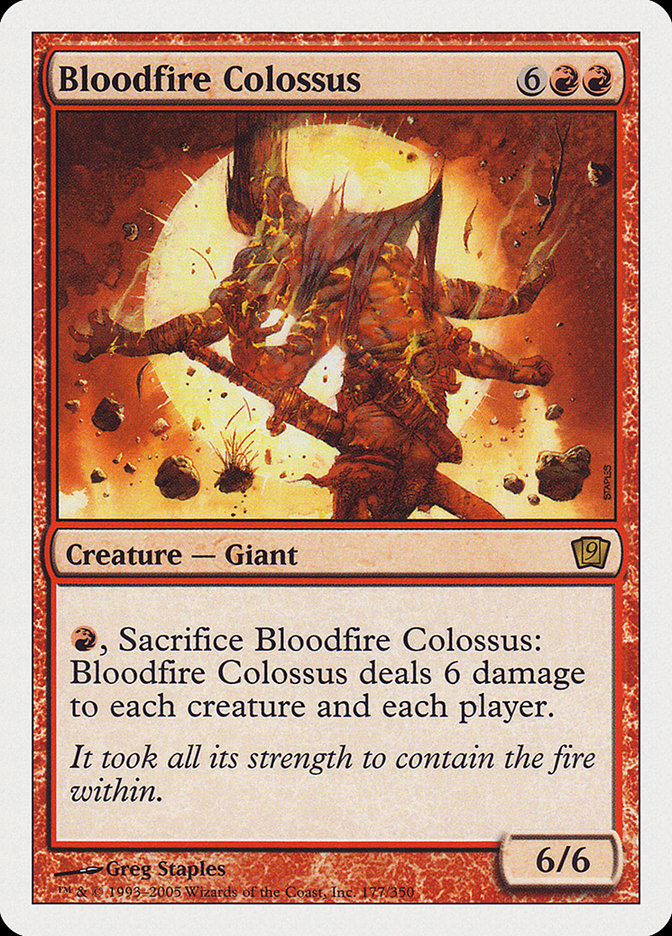 Bloodfire Colossus (177) [Ninth Edition] | Odin's Place