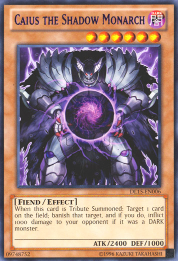 Caius the Shadow Monarch (Purple) [DL15-EN006] Rare | Odin's Place