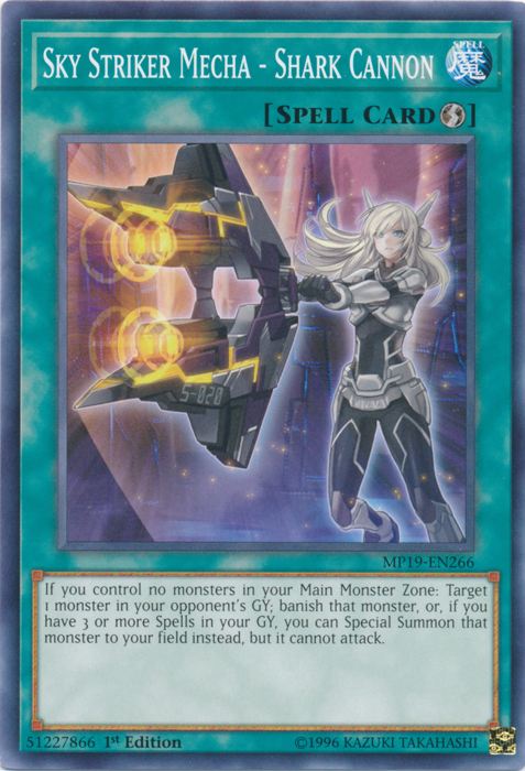 Sky Striker Mecha - Shark Cannon [MP19-EN266] Common | Odin's Place