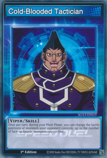 Cold-Blooded Tactician [SGX3-ENS19] Common | Odin's Place