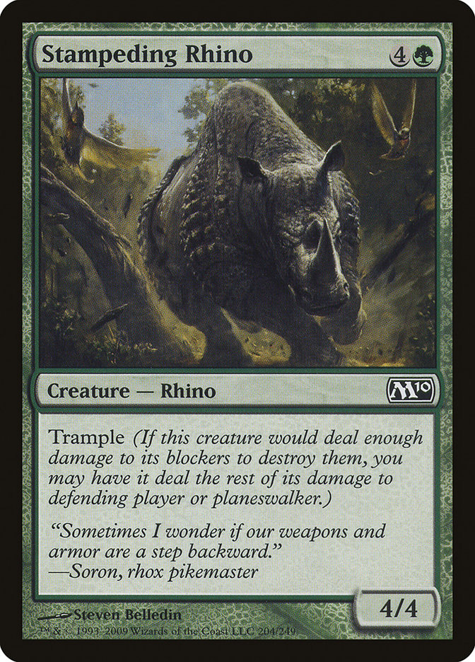 Stampeding Rhino (204) [Magic 2010] | Odin's Place