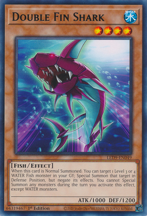 Double Fin Shark [LED9-EN049] Rare | Odin's Place