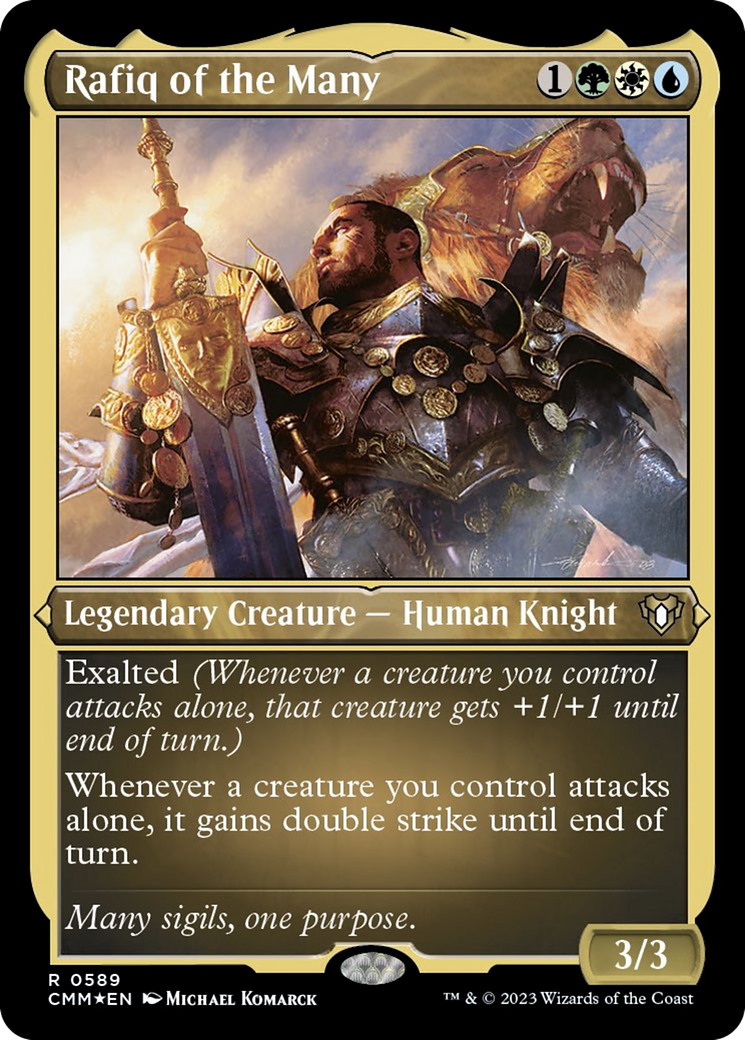 Rafiq of the Many (Foil Etched) [Commander Masters] | Odin's Place