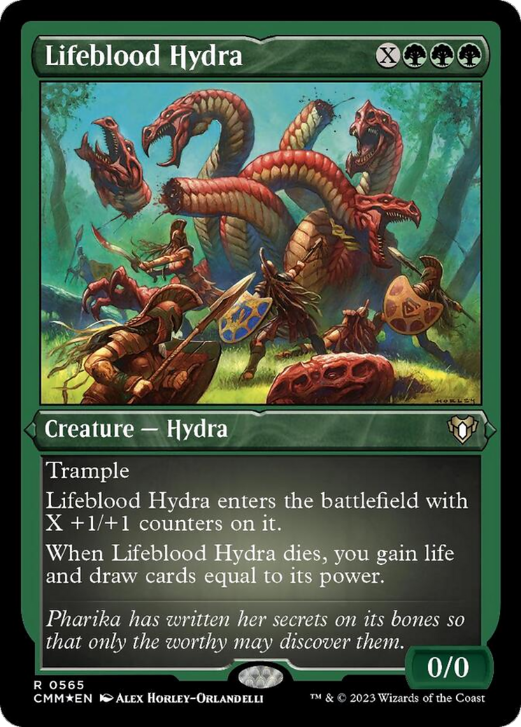 Lifeblood Hydra (Foil Etched) [Commander Masters] | Odin's Place