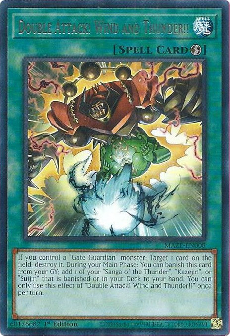 Double Attack! Wind and Thunder!! [MAZE-EN008] Rare | Odin's Place