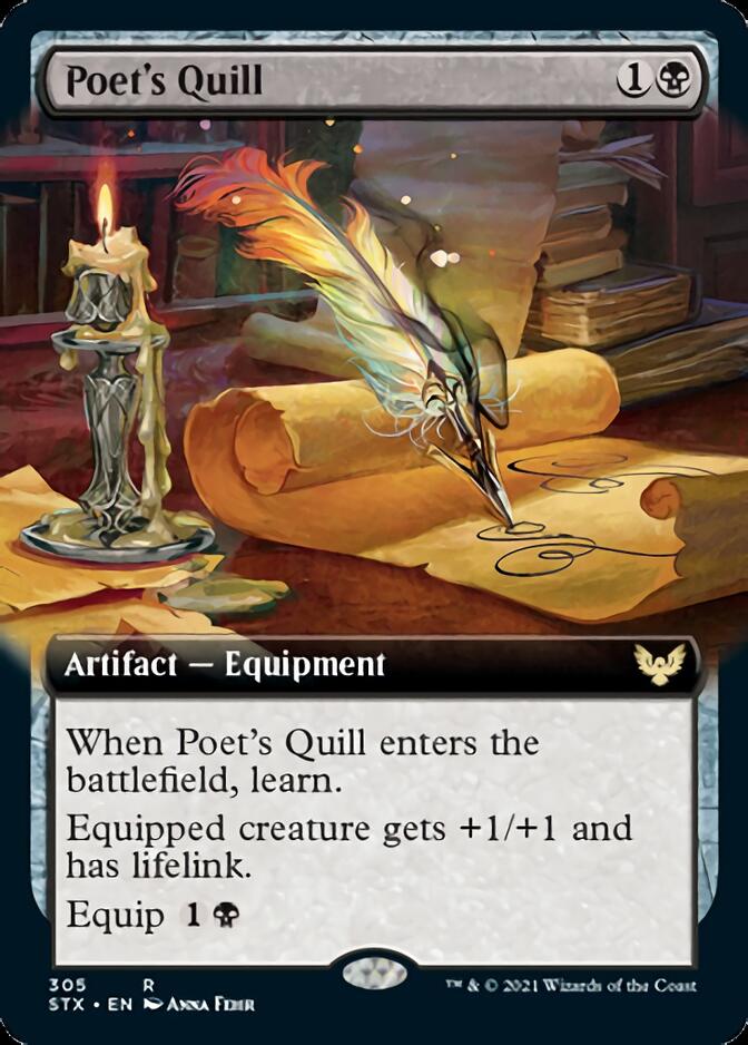 Poet's Quill (Extended Art) [Strixhaven: School of Mages] | Odin's Place