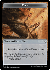 Thopter (0020) // Clue (0016) Double-Sided Token [Murders at Karlov Manor Tokens] | Odin's Place