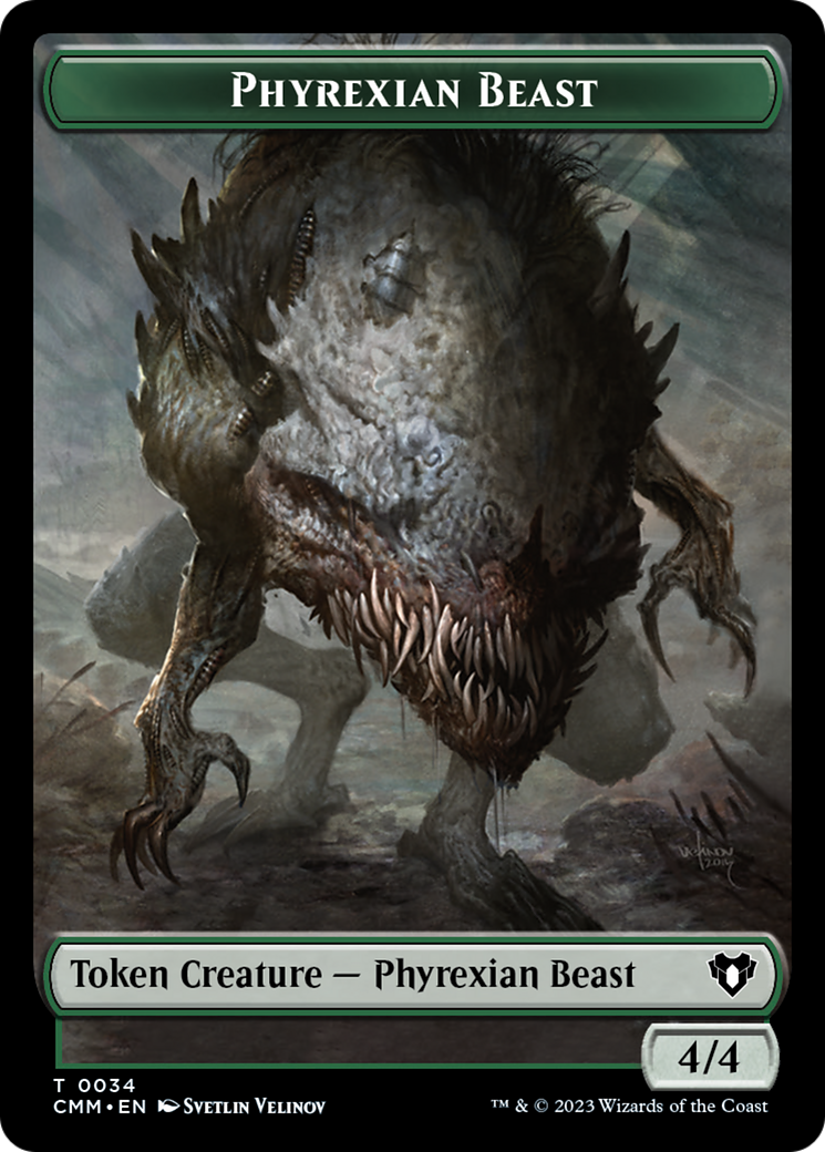 Phyrexian Beast Token [Commander Masters Tokens] | Odin's Place