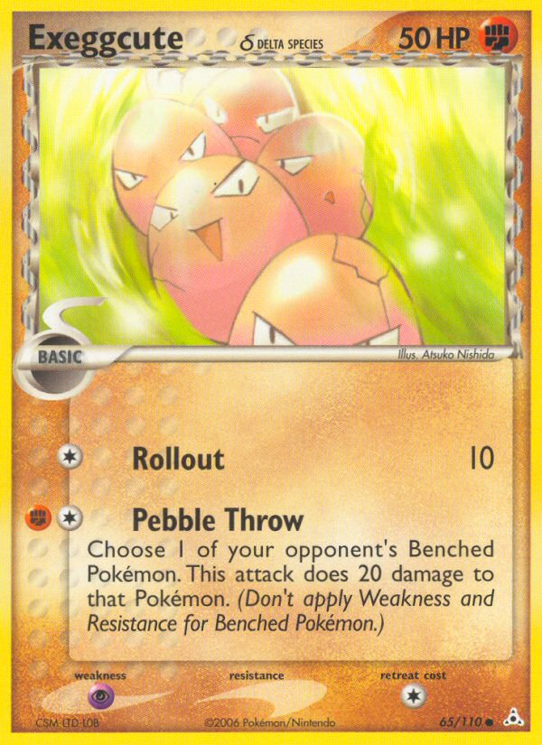 Exeggcute (65/110) (Delta Species) [EX: Holon Phantoms] | Odin's Place