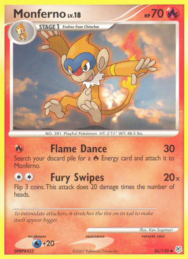 Monferno (56/130) [Diamond & Pearl: Base Set] | Odin's Place