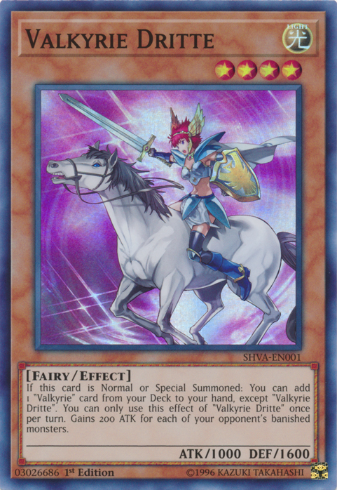 Valkyrie Dritte [SHVA-EN001] Super Rare | Odin's Place