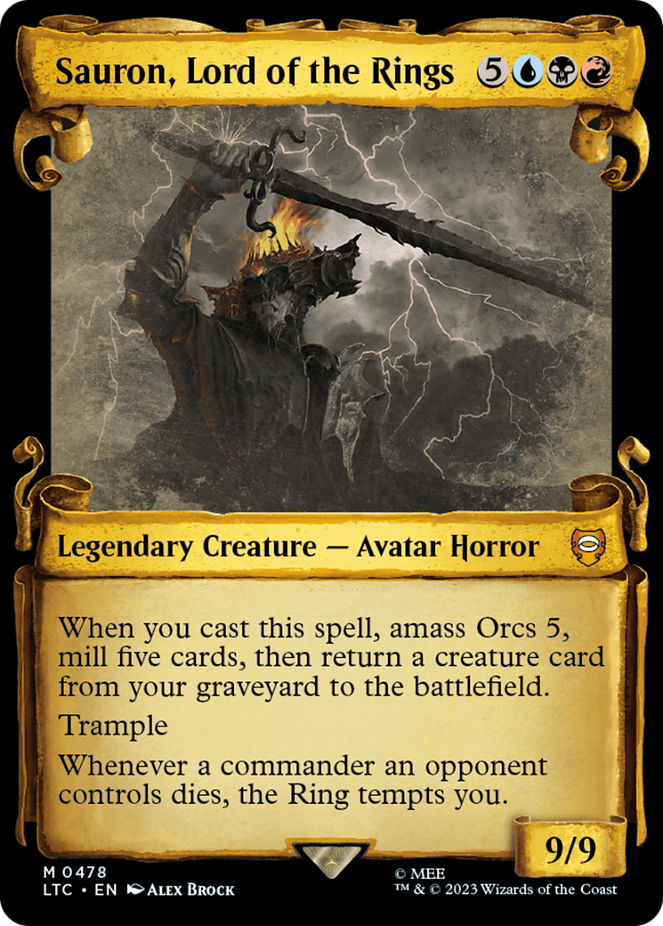 Sauron, Lord of the Rings [The Lord of the Rings: Tales of Middle-Earth Commander Showcase Scrolls] | Odin's Place