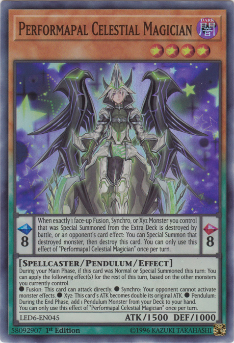 Performapal Celestial Magician [LED6-EN045] Super Rare | Odin's Place