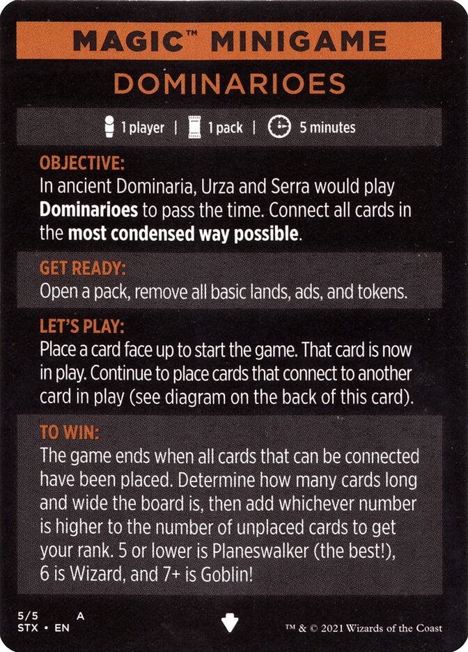 Dominarioes (Magic Minigame) [Strixhaven: School of Mages Minigame] | Odin's Place