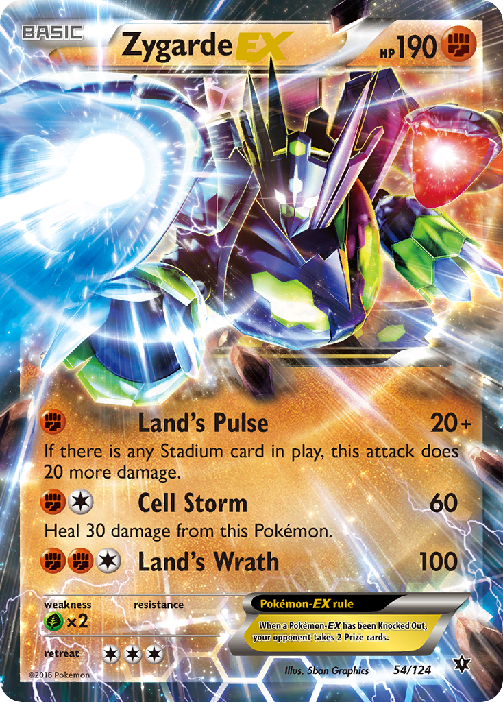 Zygarde EX (54/124) [XY: Fates Collide] | Odin's Place